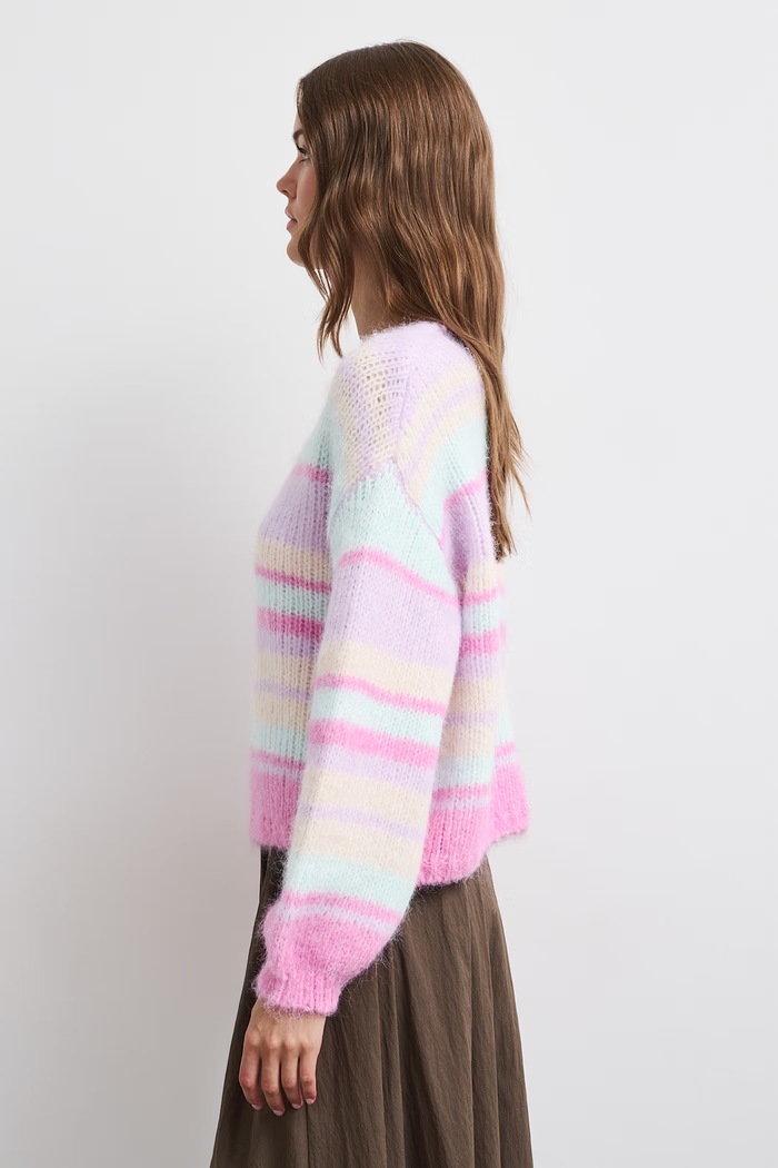 Medicine Sweter damski z dodatkiem wełny RW26-SWD912 multicolor RW26