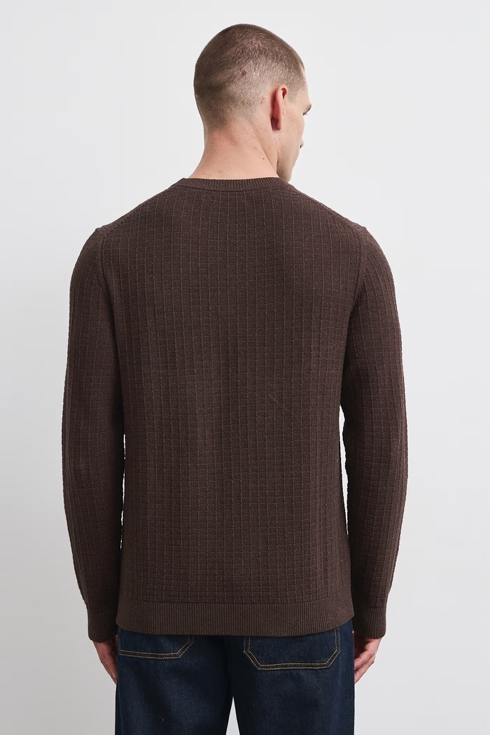 Odzież Medicine Sweter męski RW26-SWM070 brązowy