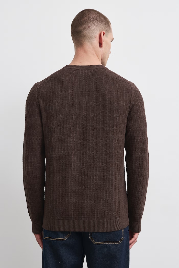 Odzież Medicine Sweter męski RW26-SWM070 brązowy