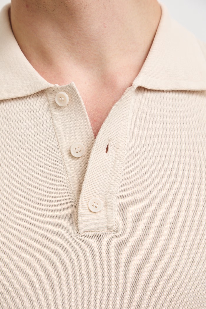 Sweter męski z bawełną RW26-SWM301 beżowy