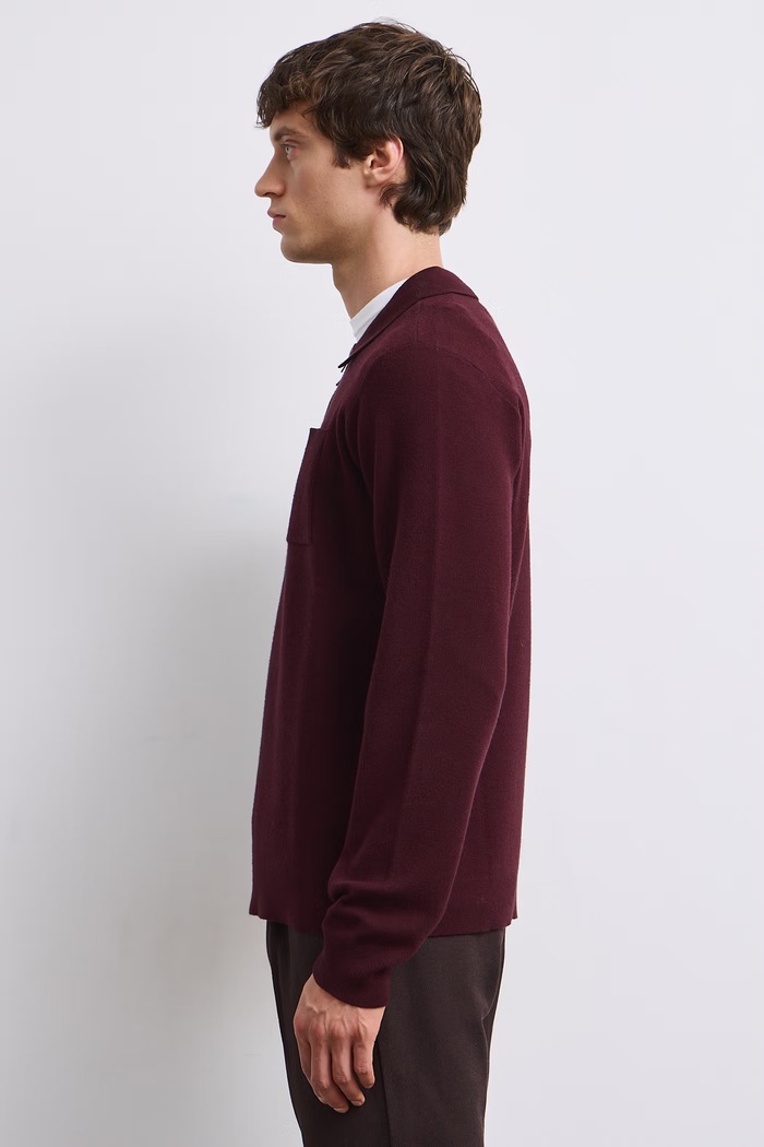 Sweter męski z wiskozą Medicine RW26-SWM601 bordowy