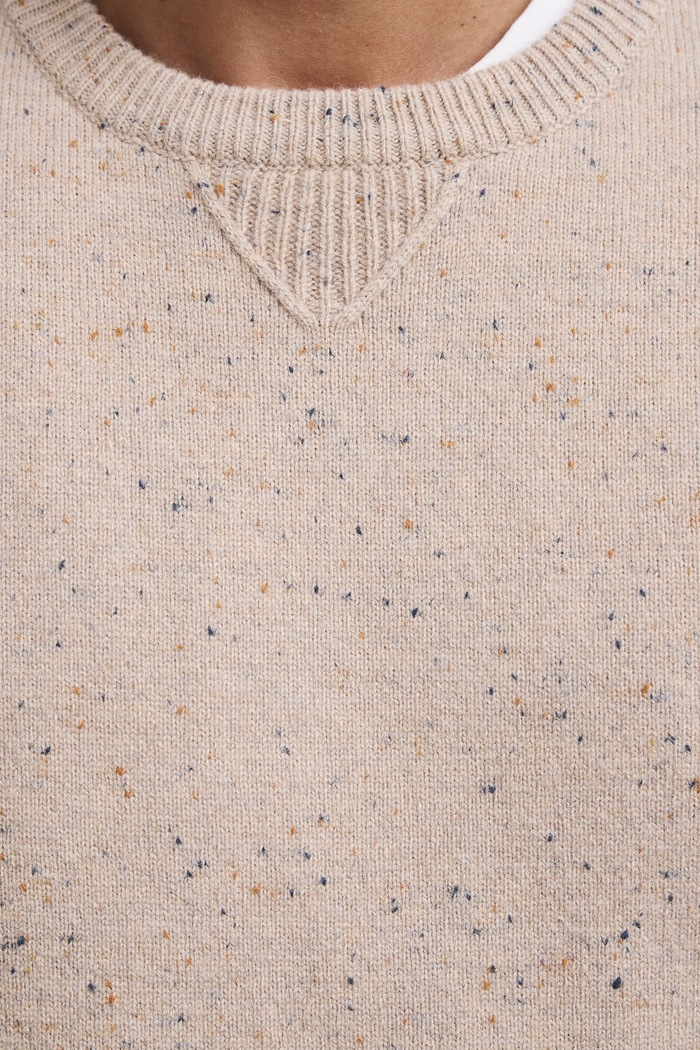 Sweter męski z wełną Medicine RW26-SWM702 beżowy