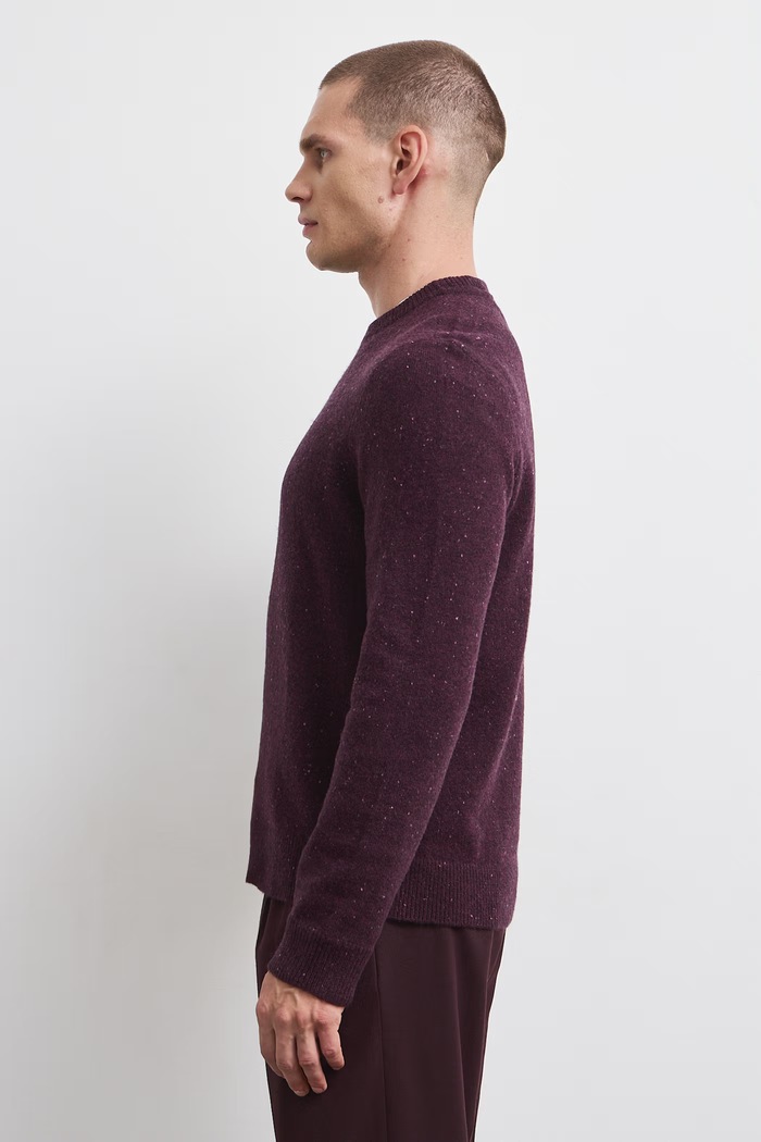 Medicine Sweter męski z wełną RW26-SWM702 bordowy RW26