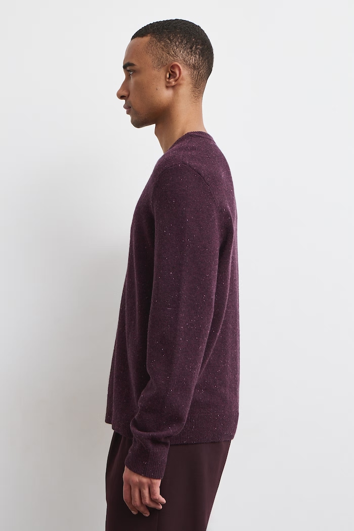 Medicine Sweter męski z wełną RW26-SWM702 bordowy RW26