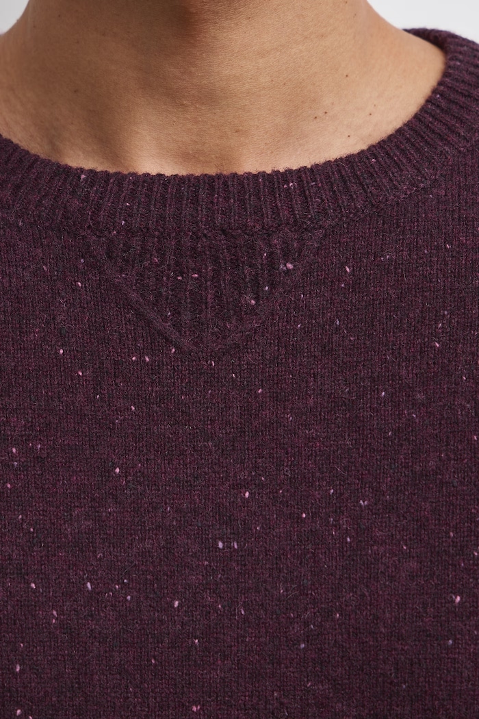 Sweter męski z wełną Medicine RW26-SWM702 bordowy
