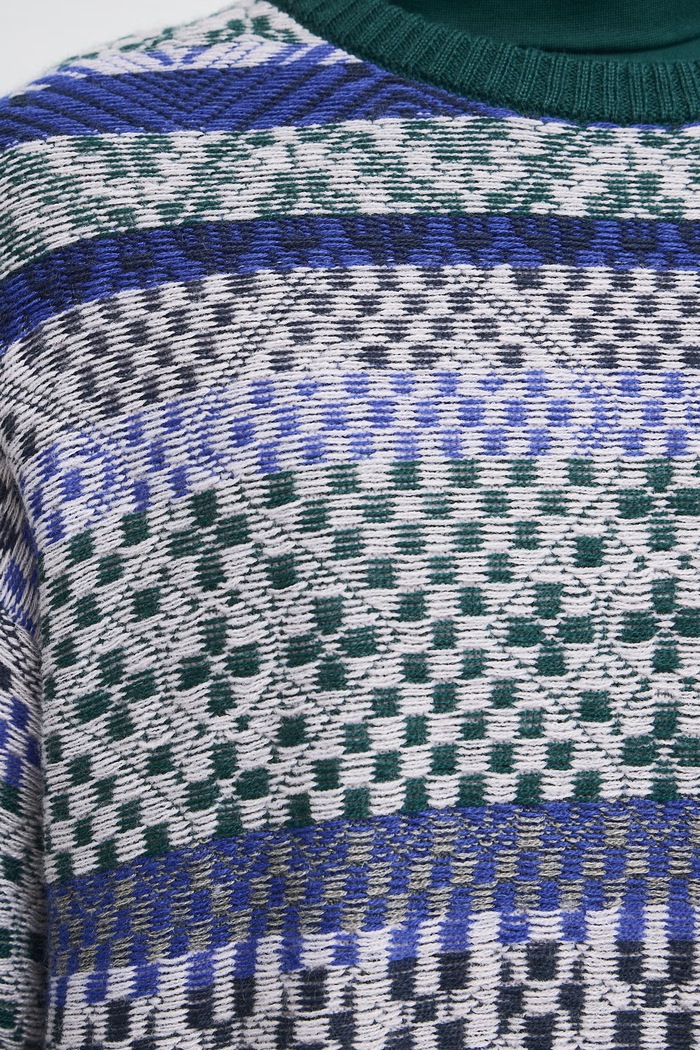 Sweter męski z dodatkiem wełny Medicine multicolor RW26-SWM800