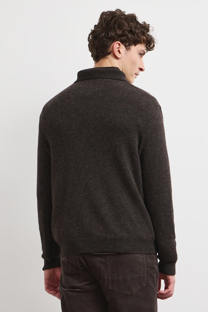 Sweter męski z wełną Medicine RW26-SWM801 zielony