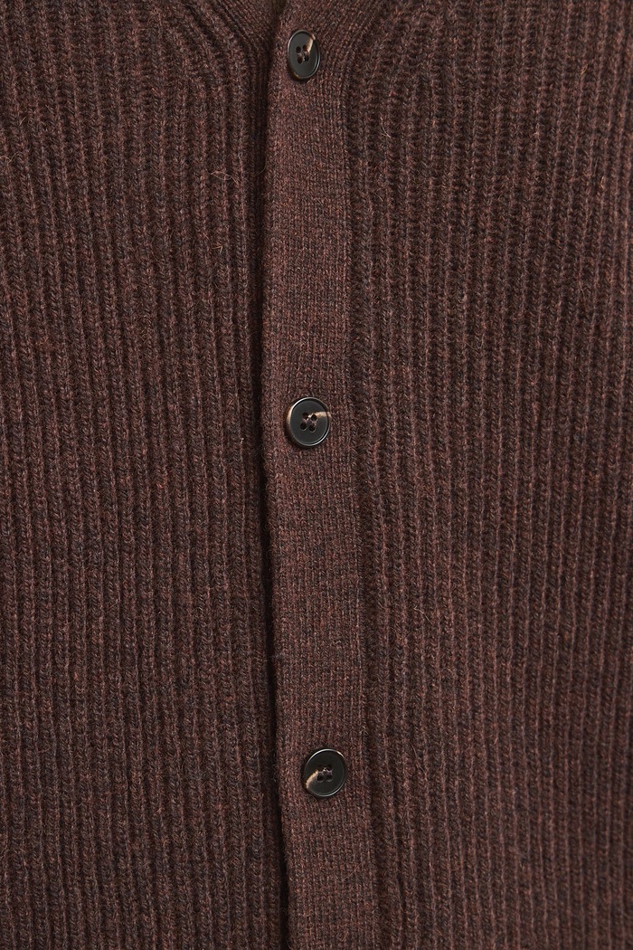 Kardigan męski z wełną Medicine brązowy RW26-SWM805
