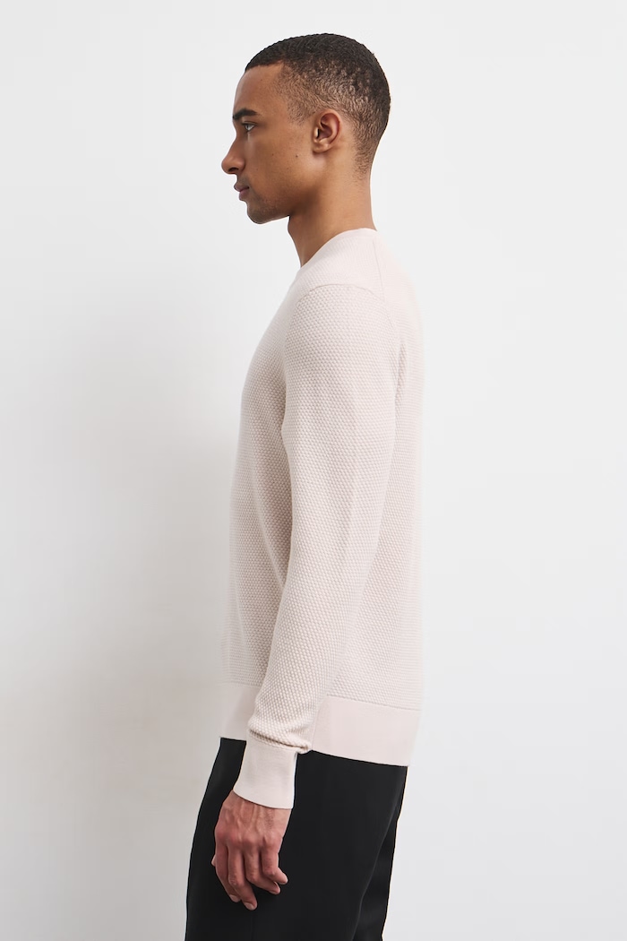 Medicine Sweter męski z wełny merino RW26-SWMA12 beżowy RW26