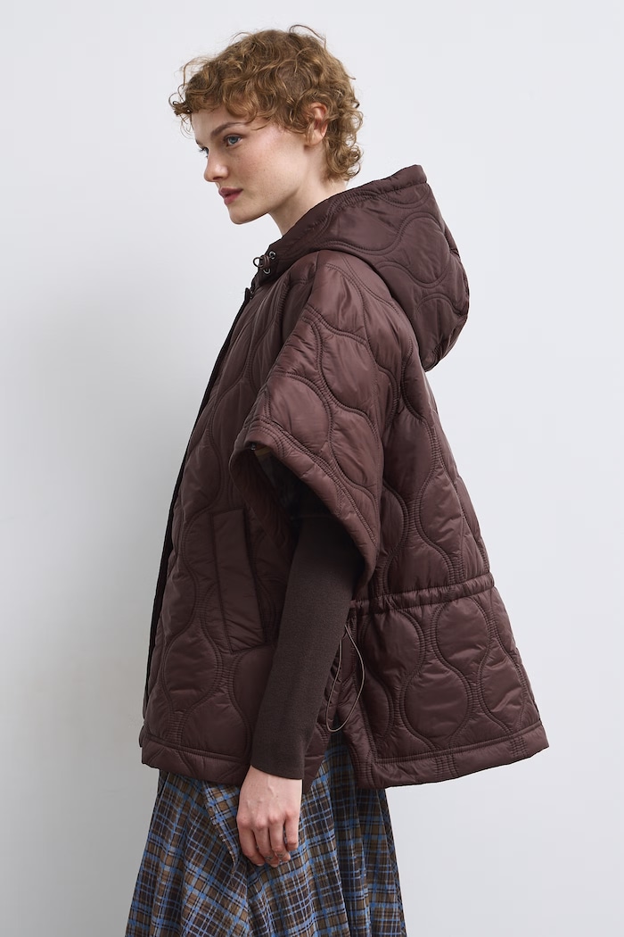 Medicine Poncho damskie RW26-SYD503 brązowy RW26