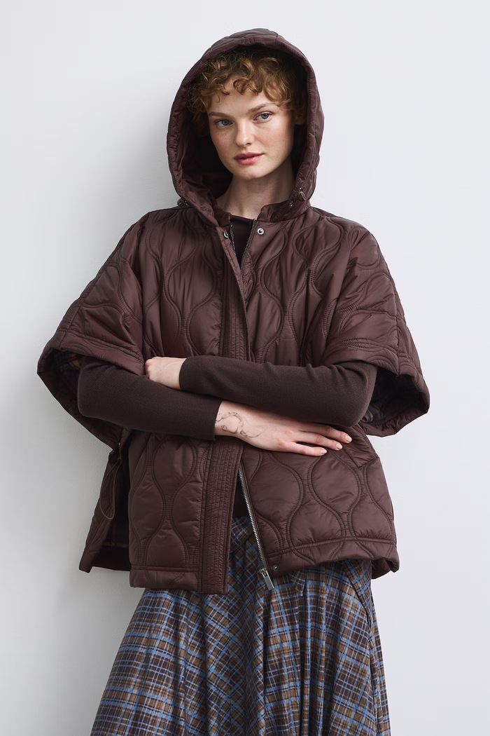 Poncho damskie Medicine RW26-SYD503 brązowy