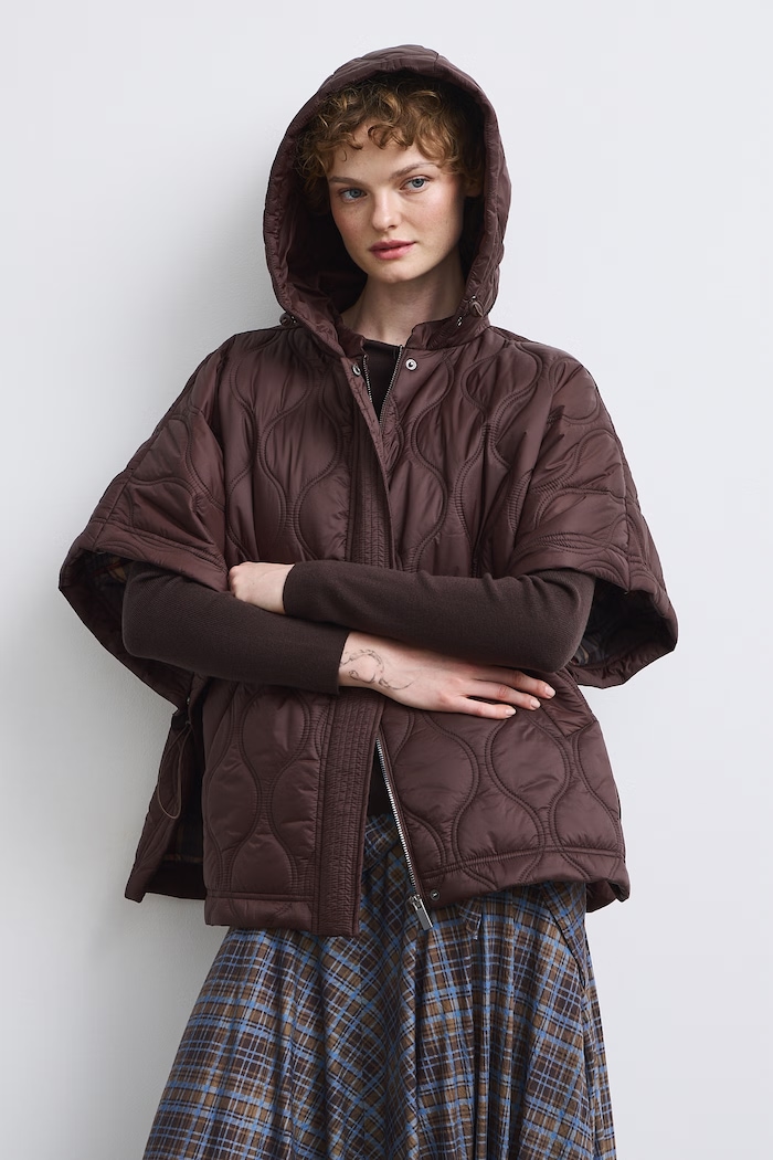 Poncho damskie Medicine RW26-SYD503 brązowy