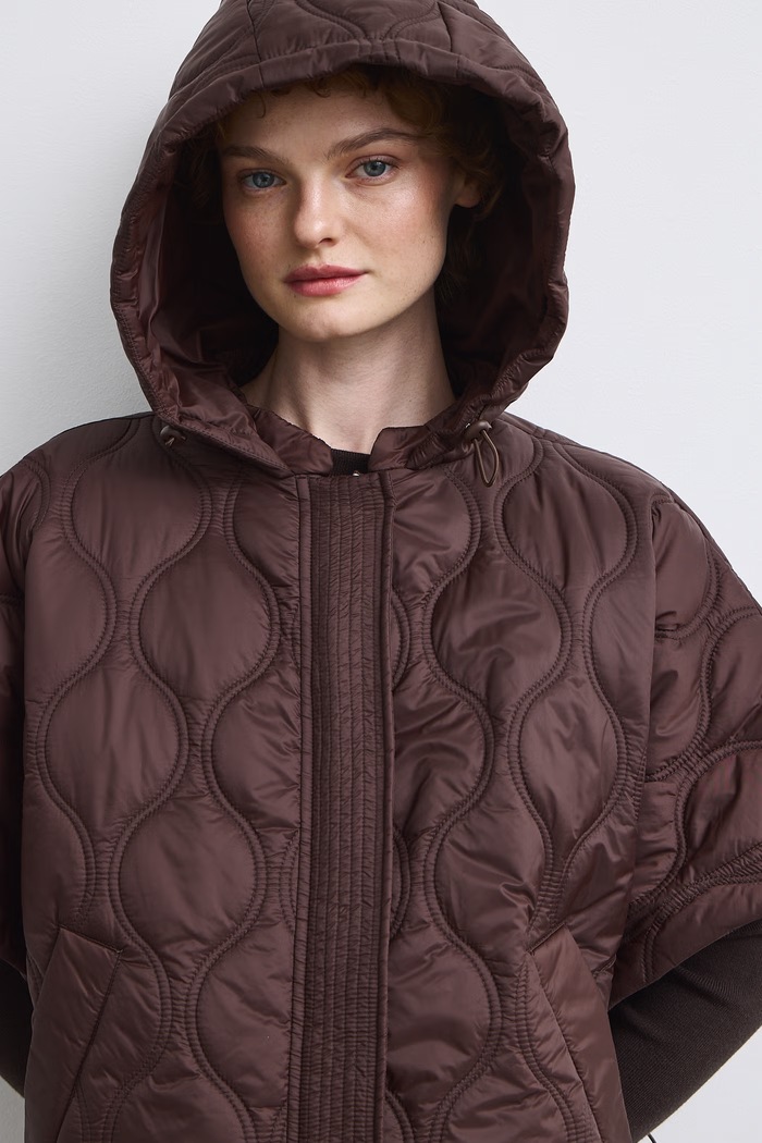 Poncho damskie Medicine brązowy RW26-SYD503