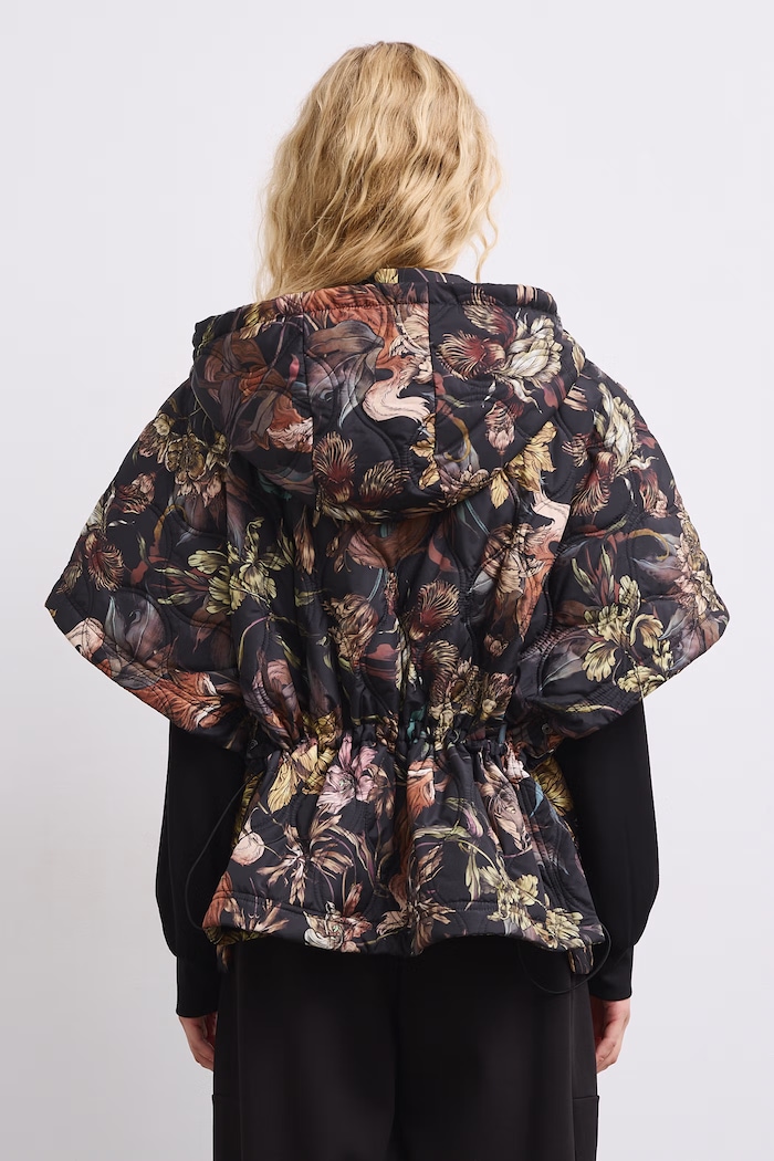 Odzież Poncho damskie z motywem zwierzęcym RW26-SYD503 czarny