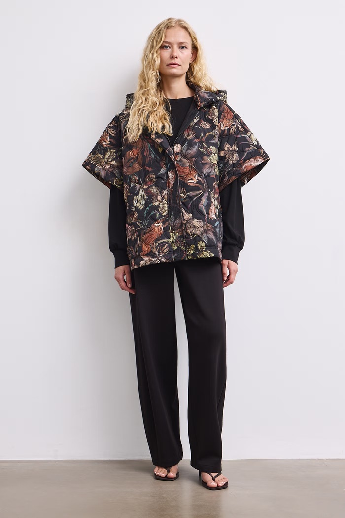 Poncho damskie z motywem zwierzęcym RW26-SYD503