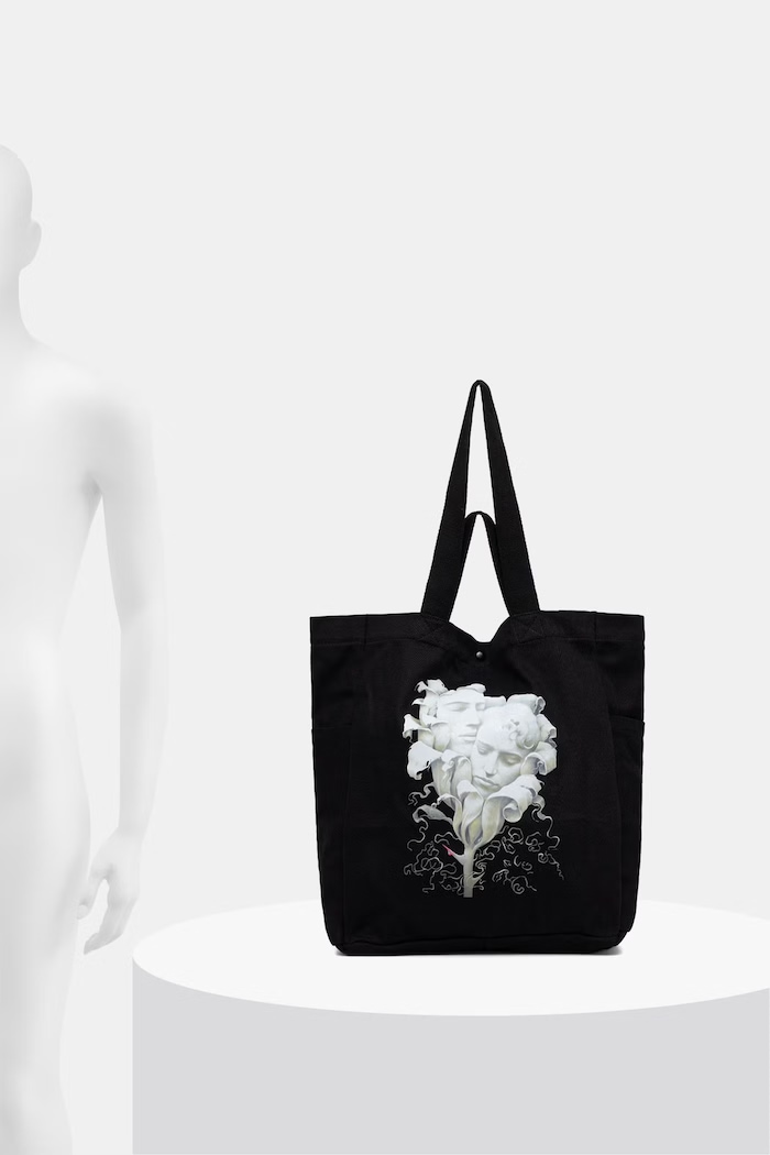Torebka shopper damska bawełniana z kolekcji Wiesław Wałkuski x Medicine RW26-TCD750
