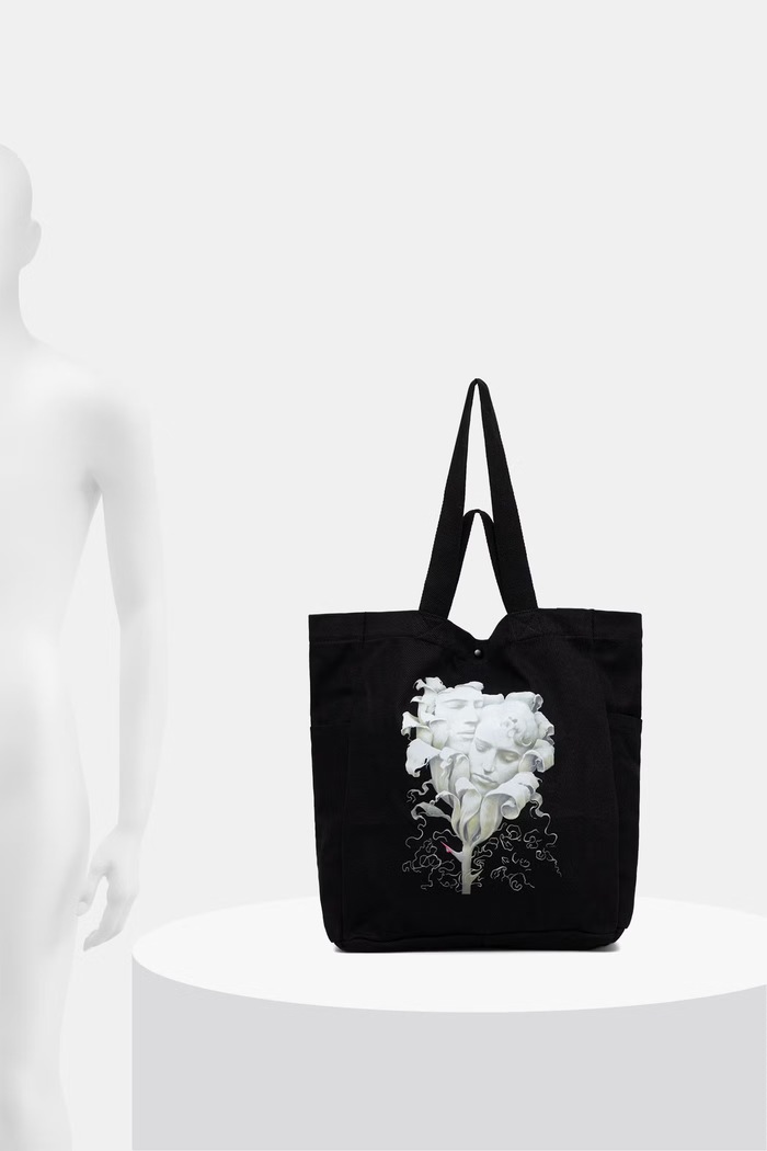 Torebka shopper damska bawełniana z kolekcji Wiesław Wałkuski x Medicine RW26-TCD750
