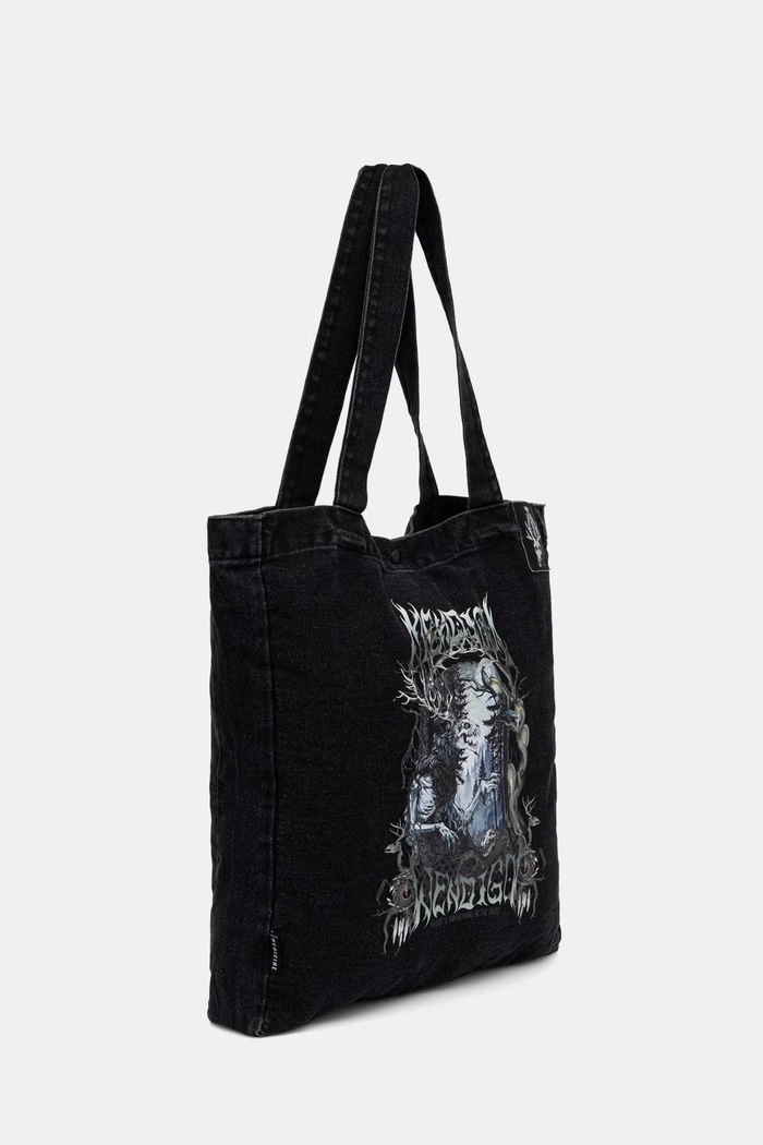 Akcesoria Torba materiałowa męska bawełniana z kolekcji Mythical Creatures RW26-TCM200 czarny