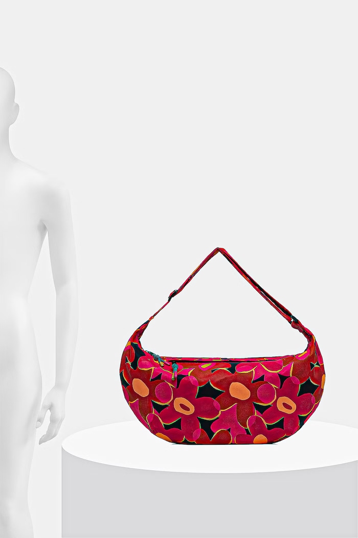 Torebka hobo damska w kwiaty RW26-TOD100
