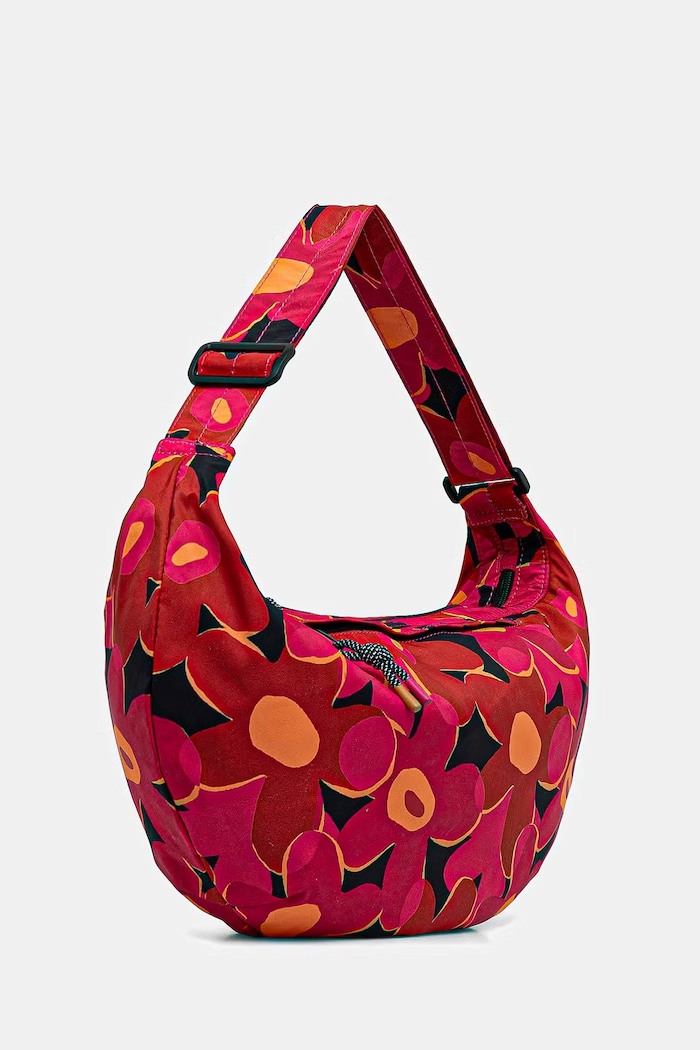 Akcesoria Torebka hobo damska w kwiaty RW26-TOD100 multicolor