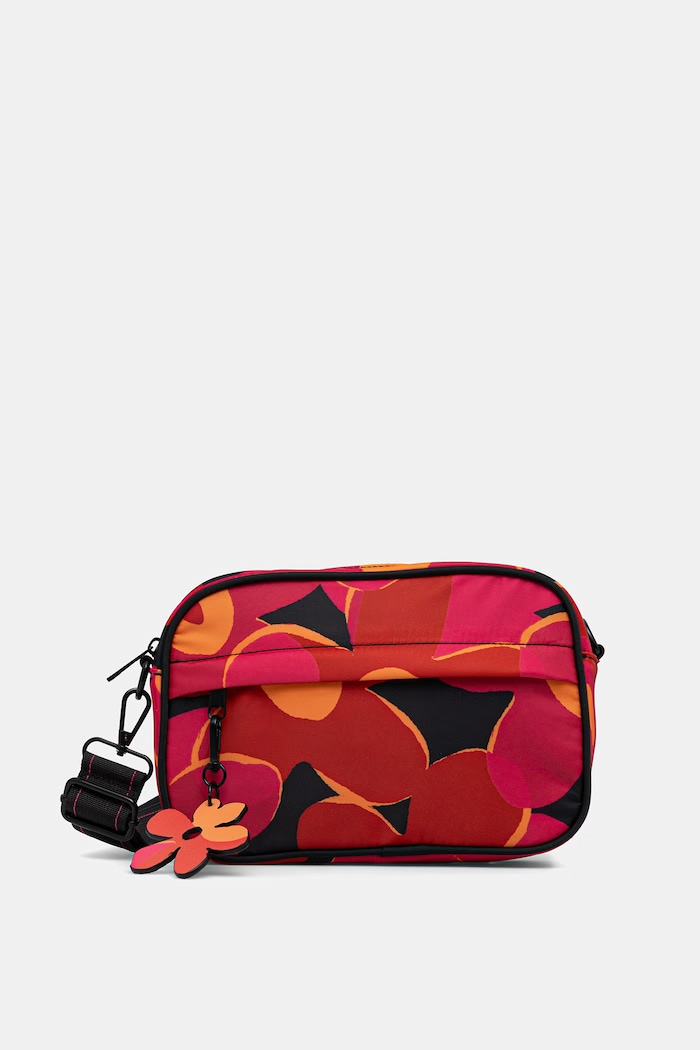 Torebka crossbody damska z brelokiem w kwiaty RW26-TOD101 multicolor RW26