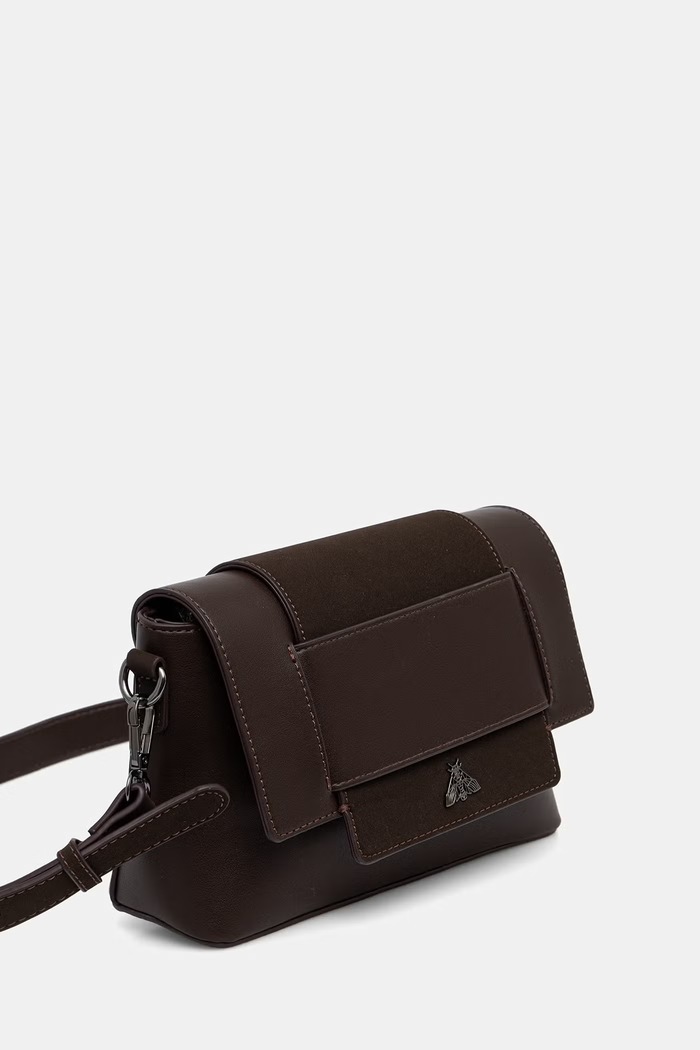 Medicine torebka crossbody damska z imitacji skóry RW26-TOD200 brązowy RW26