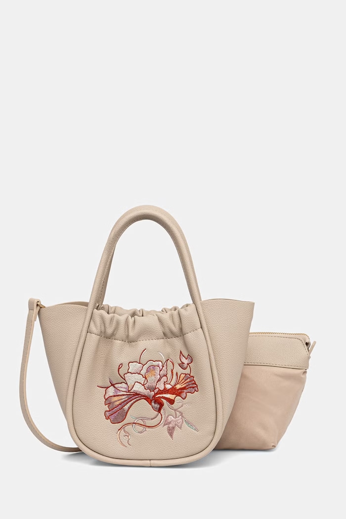Medicine torebka crossbody damska z imitacji skóry RW26-TOD204 beżowy