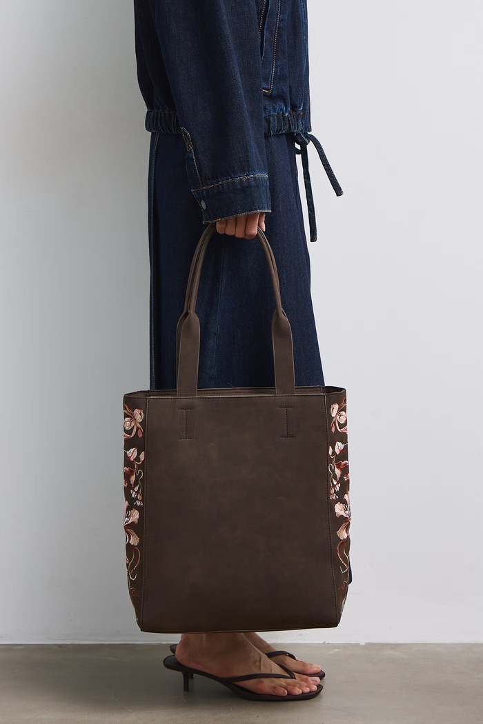 Medicine torebka shopper damska z imitacji zamszu RW26-TOD205