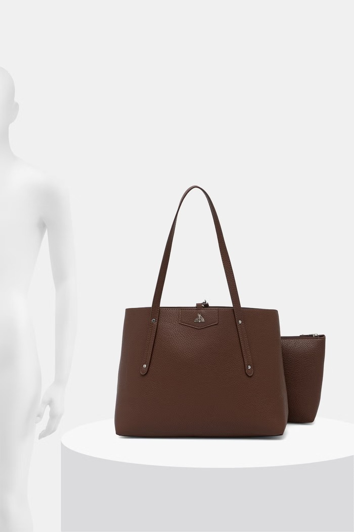 Kabelka typu shopper dámska z imitácie kože hladká RW26-TOD209