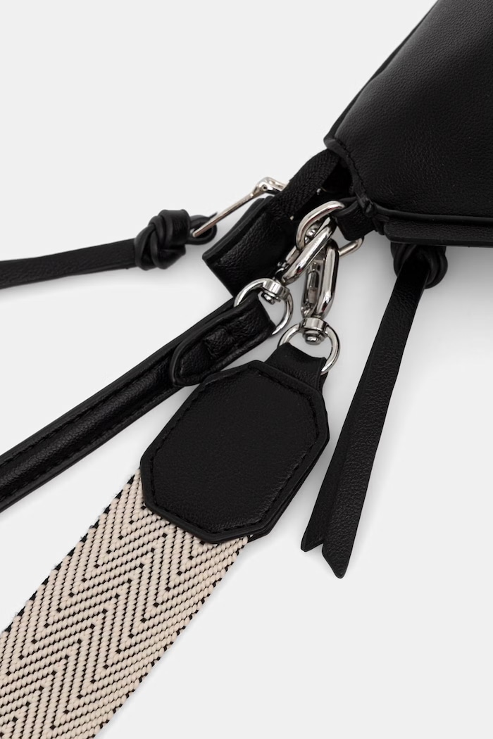 Crossbody kabelka dámska z imitácie kože čierna RW26-TOD210