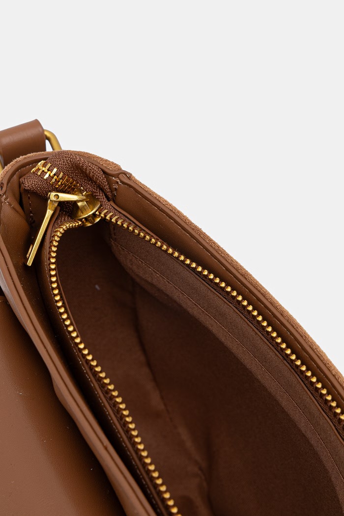 Medicine torebka crossbody damska z imitacji zamszu RW26-TOD316 brązowy