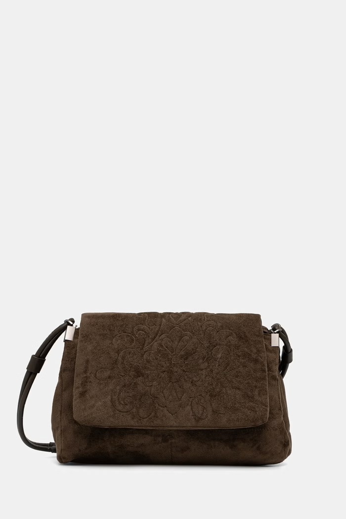 Medicine Torebka crossbody damska z imitacji zamszu RW26-TOD402 zielony RW26