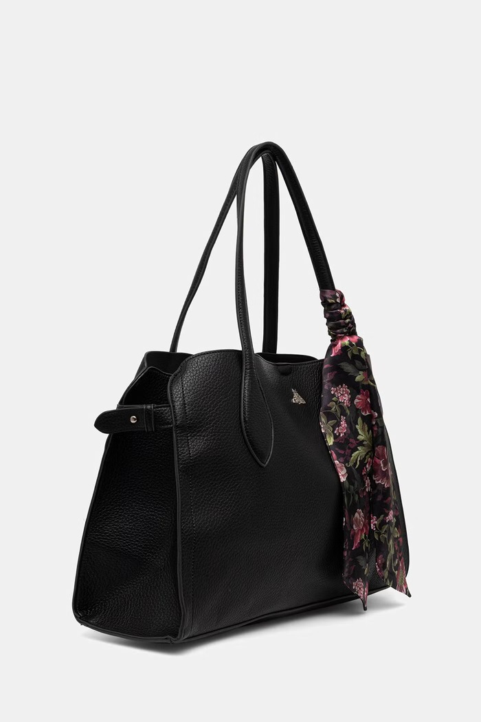 Akcesoria Medicine Torebka tote damska z imitacji skóry RW26-TOD510 czarny