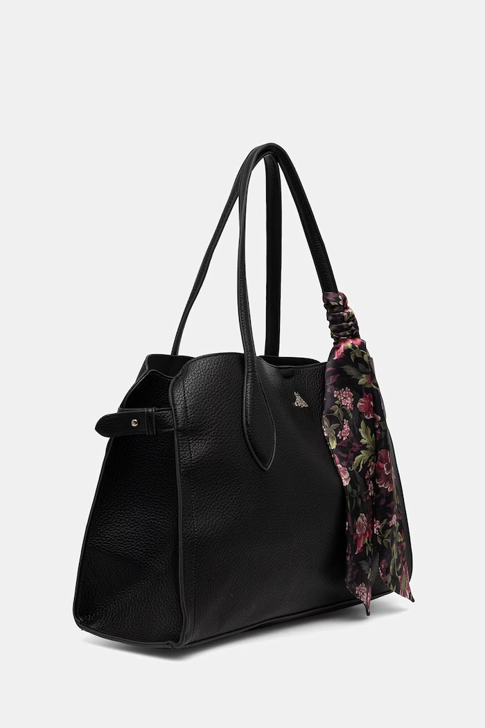 Akcesoria Medicine Torebka tote damska z imitacji skóry RW26-TOD510 czarny
