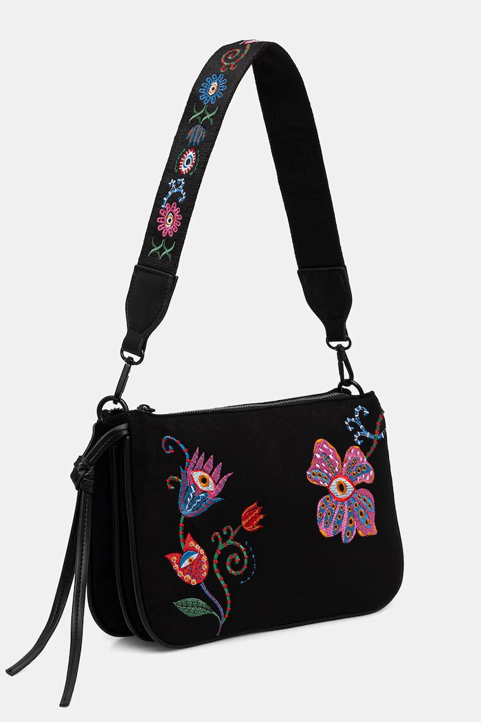 Akcesoria Medicine Torebka crossbody damska z imitacji zamszu RW26-TOD651 multicolor