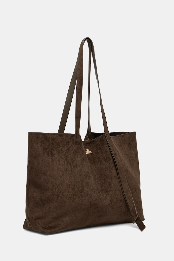 Medicine Torebka shopper damska z imitacji zamszu RW26-TOD706 zielony RW26