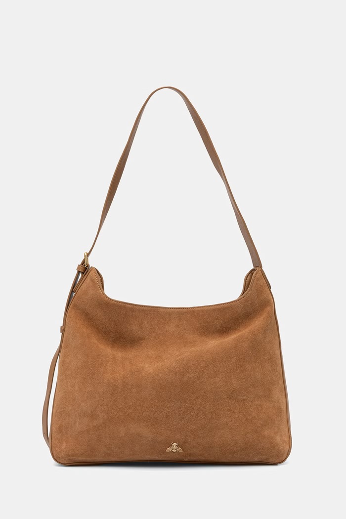 Medicine Torebka shopper damska zamszowa beżowy RW26-TOD813