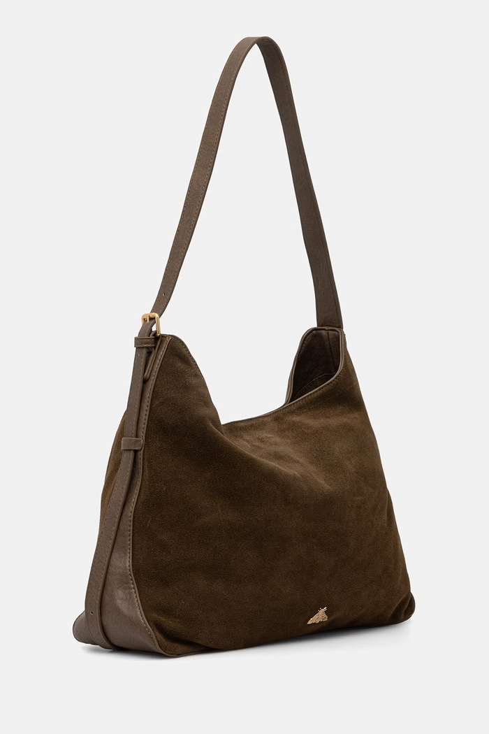 Medicine Torebka shopper damska zamszowa RW26-TOD813 zielony RW26
