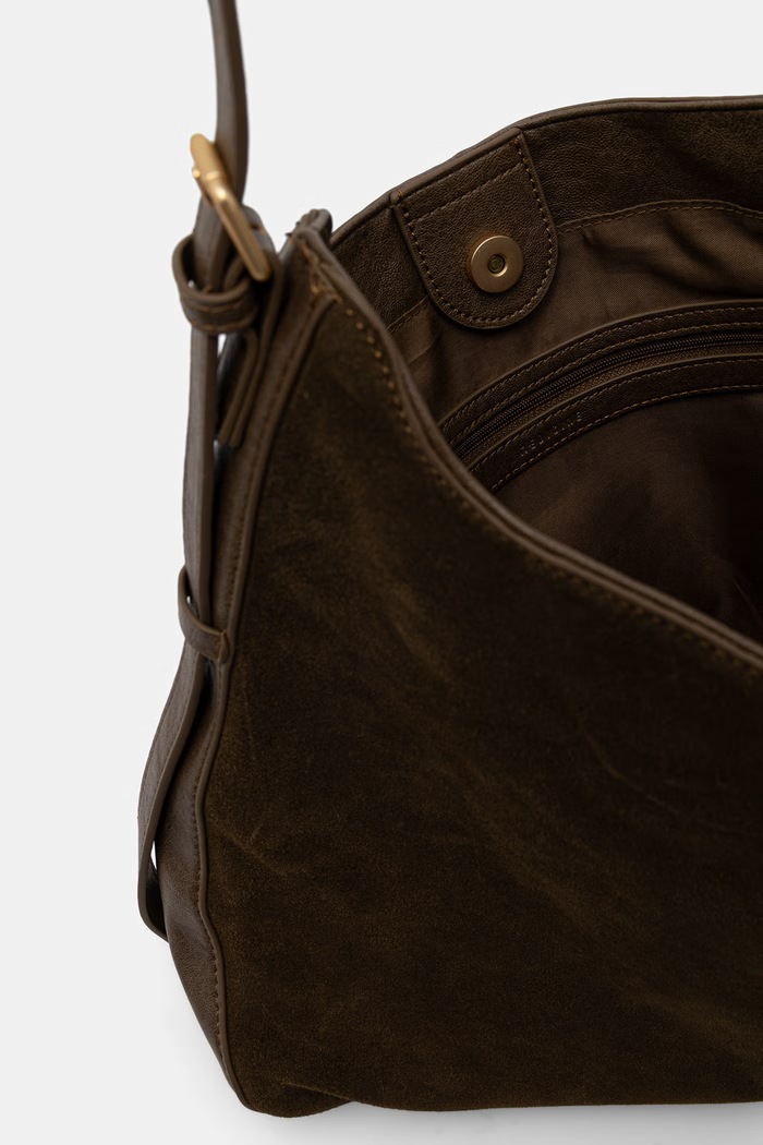 Torebka shopper damska zamszowa Medicine RW26-TOD813 zielony