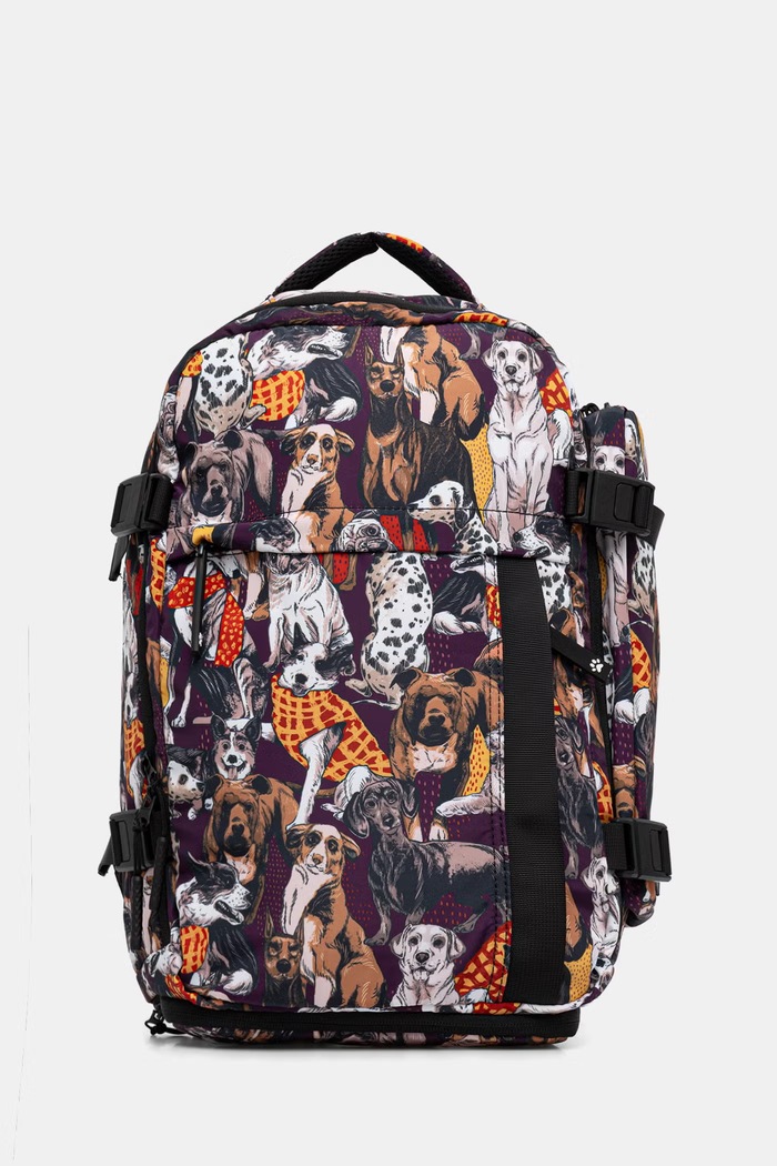 Plecak podróżny kabinowy damski z motywem zwierzęcym multicolor RW26-TPD401