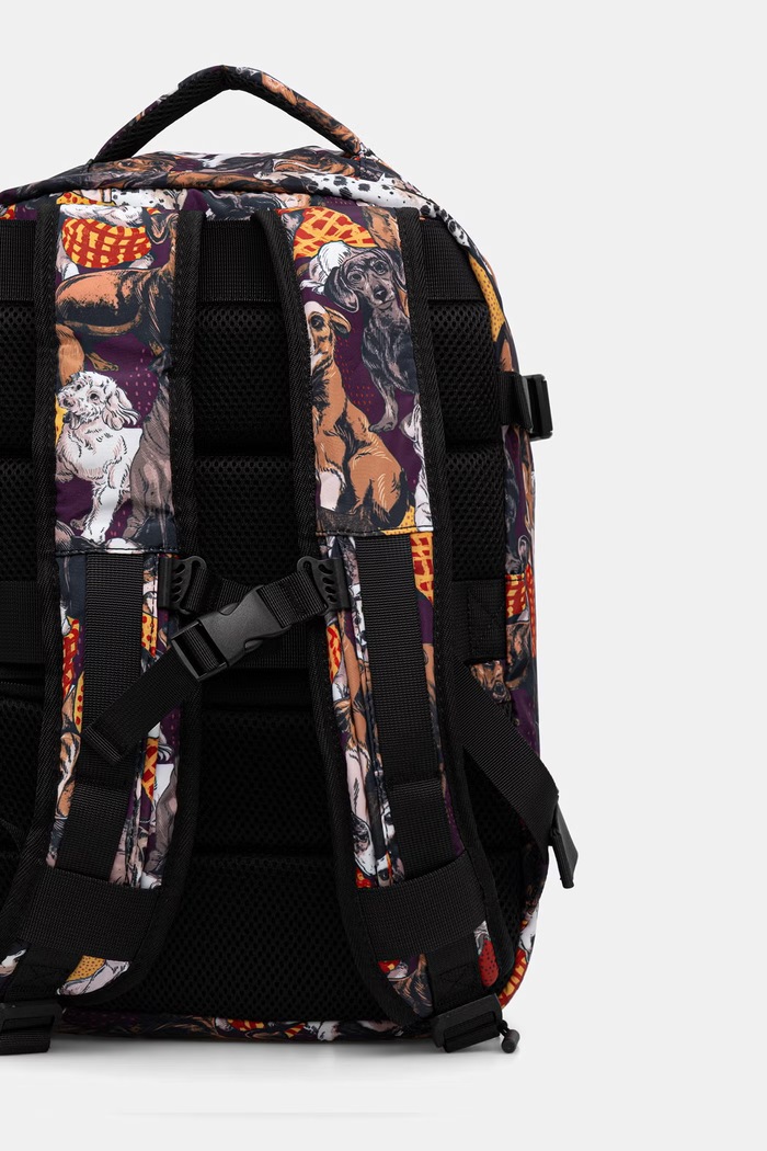 Akcesoria Plecak podróżny kabinowy damski z motywem zwierzęcym RW26-TPD401 multicolor
