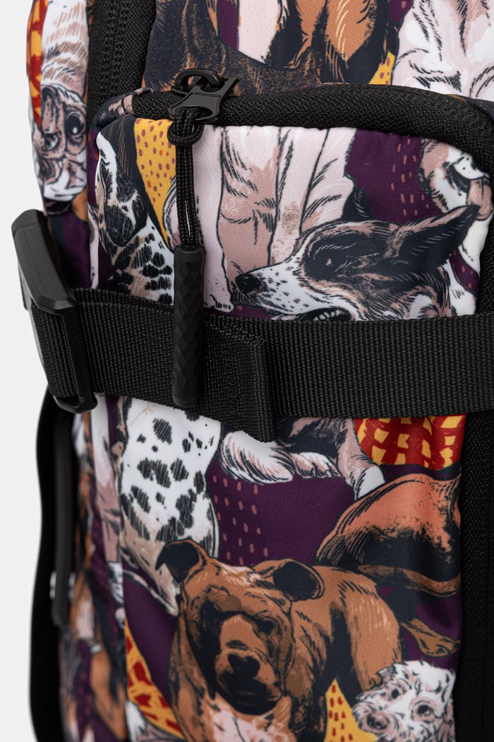 Plecak podróżny kabinowy damski z motywem zwierzęcym multicolor RW26-TPD401