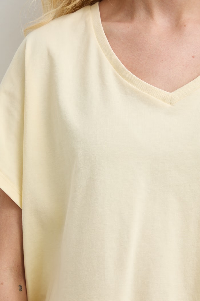 T-shirt damski bawełniany gładki RW26-TSD010 żółty