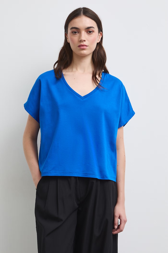 Medicine T-shirt damski bawełniany RW26-TSD010 niebieski RW26