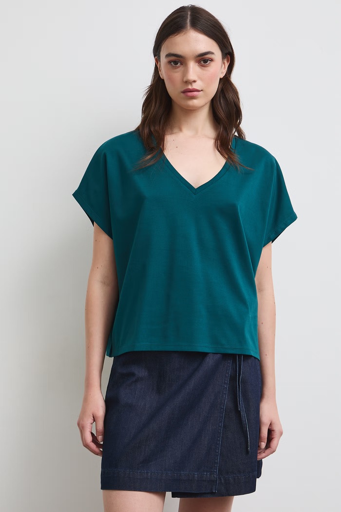 Medicine T-shirt damski bawełniany RW26-TSD010 turkusowy RW26