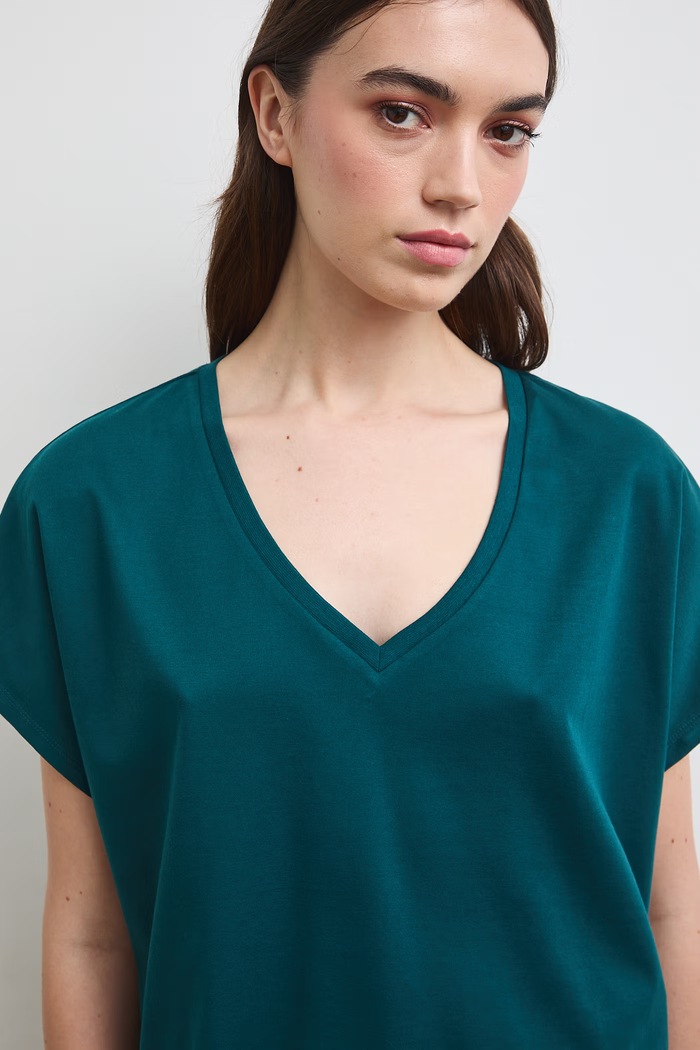 Medicine T-shirt damski bawełniany turkusowy RW26-TSD010