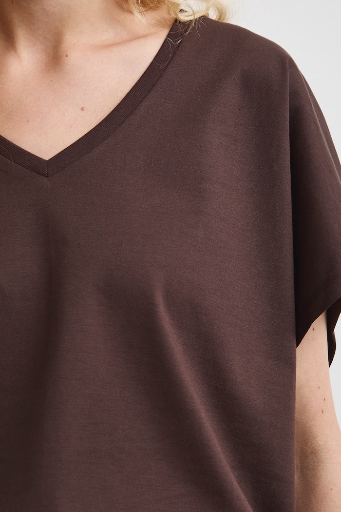 Medicine T-shirt damski bawełniany RW26-TSD010 brązowy