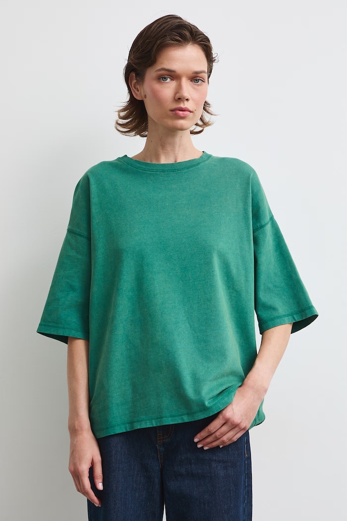 Medicine T-shirt damski bawełniany RW26-TSD011 turkusowy RW26