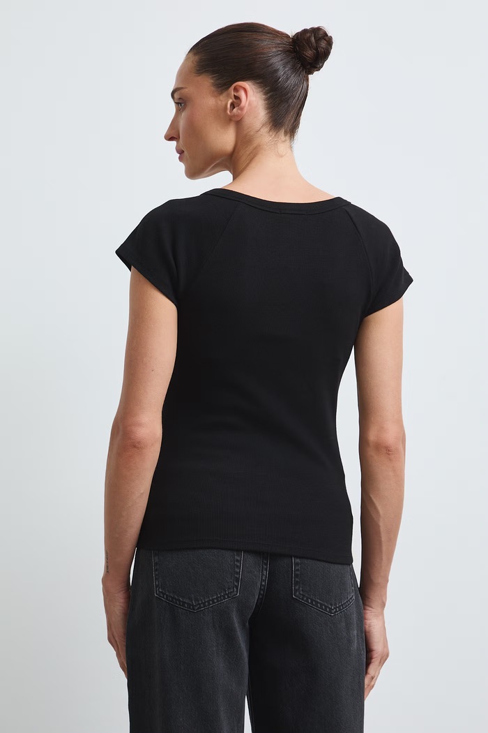 Odzież Medicine T-shirt damski bawełniany z elastanem RW26-TSD030 czarny