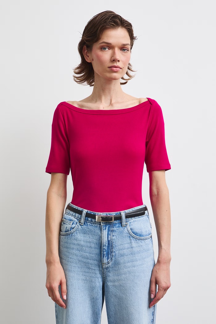 T-shirt damski RW26-TSD031 różowy RW26